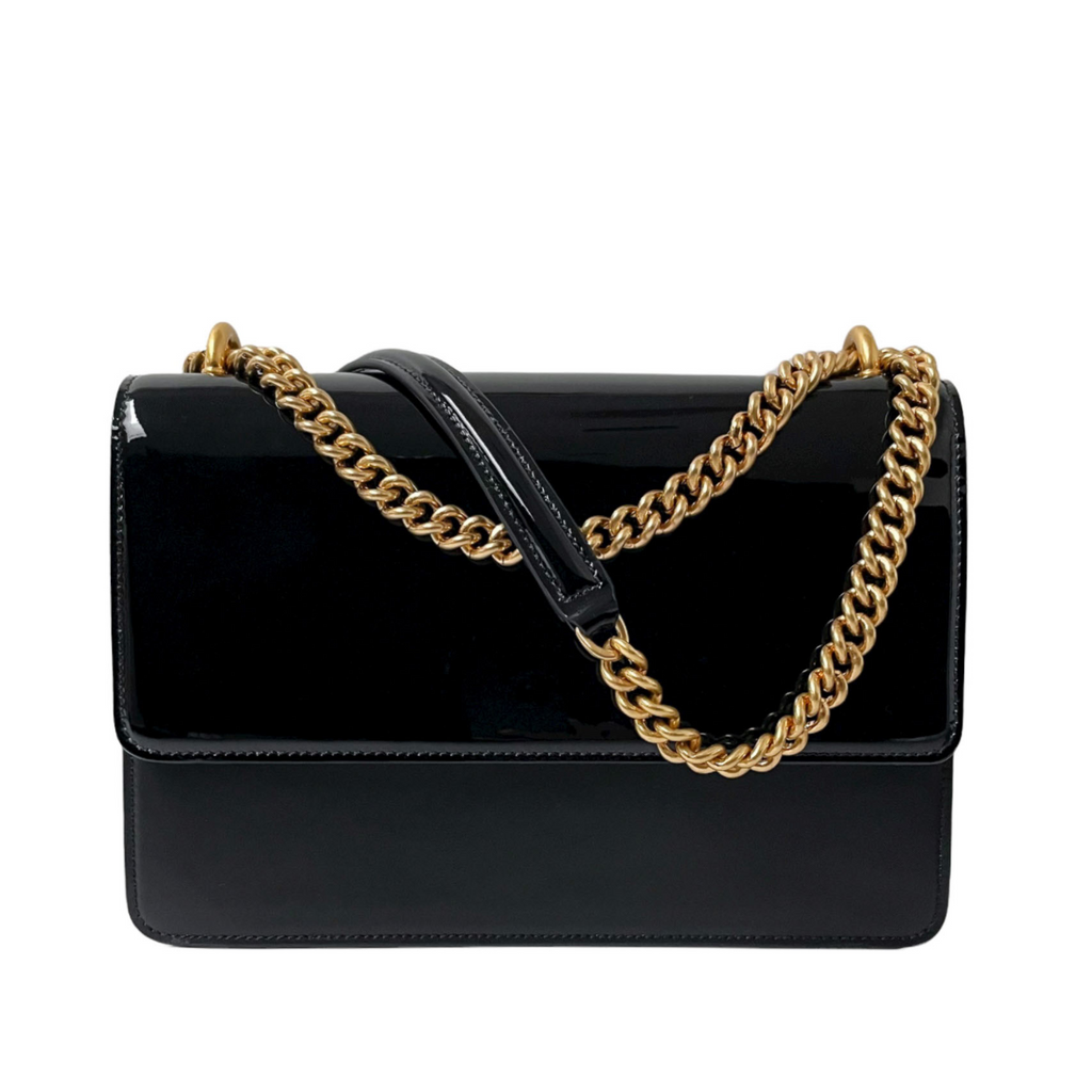 Evelyn Black Patent (Vintage Gold) ÉVIE - Main Image